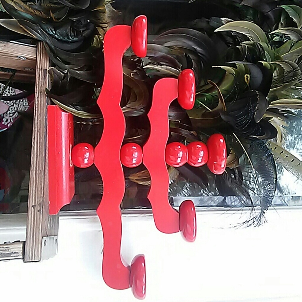 Beautiful Red Hand Made Fesitve Menorah